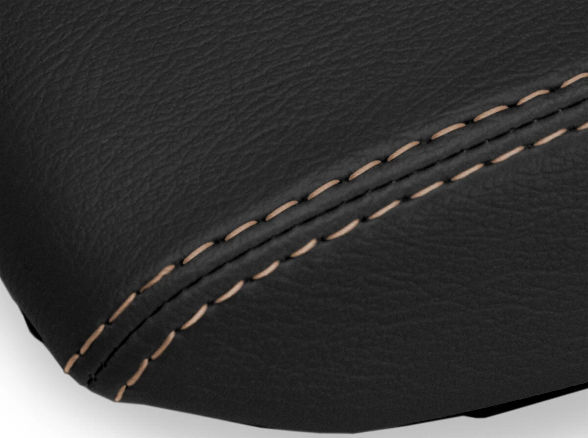 Armrest Cover for Mazda 3 (2003–2008) Leather Beige Stitch