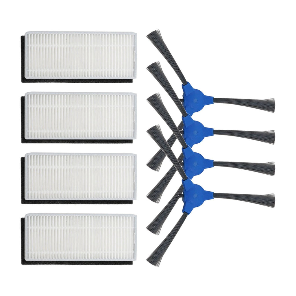 Set of 8 Side Brushes Filters for Robot Vacuum Cleaner