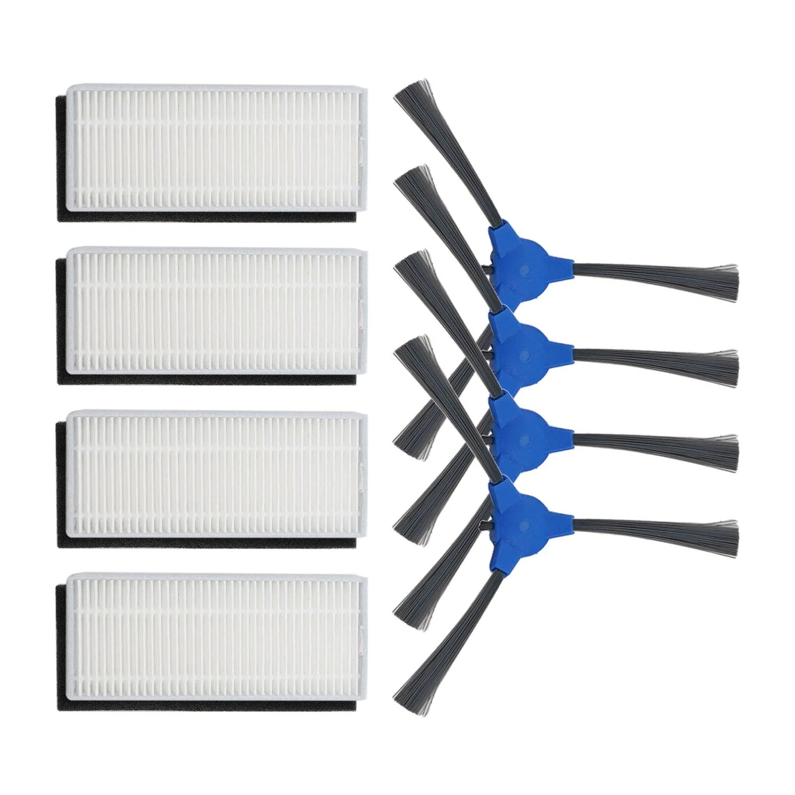 Set of 8 Side Brushes Filters for Robot Vacuum Cleaner