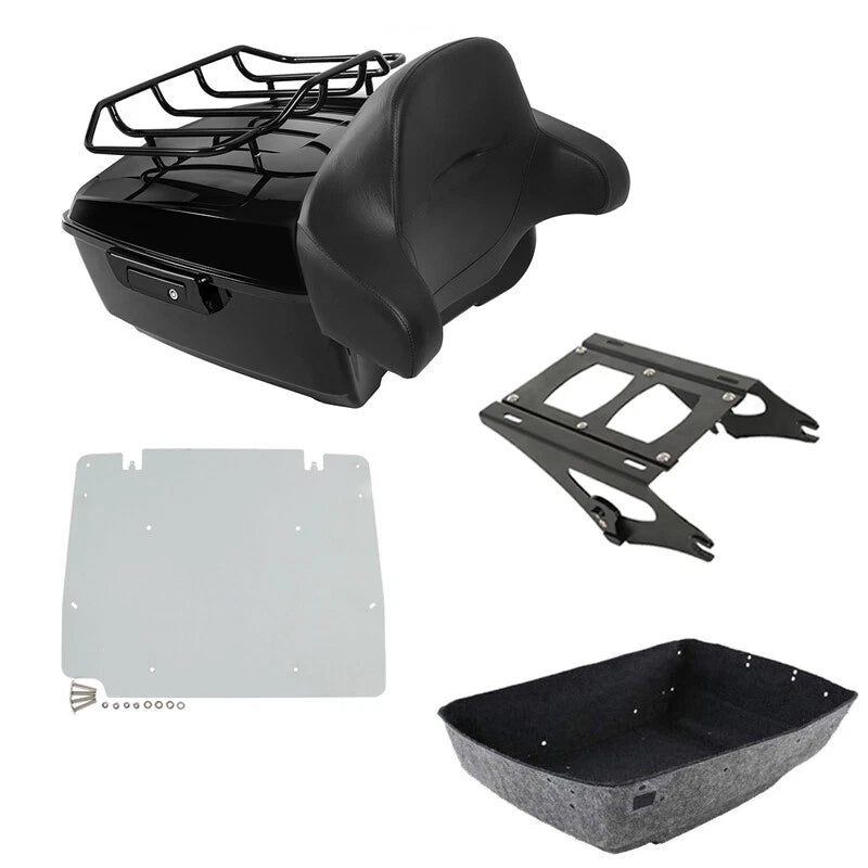 Trunk Pad Luggage Mount Rack Plate for Harley Road Street Glide (2014–2026)