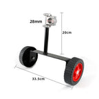 Adjustable Height Support Wheels for Lawn Mower (Universal Fit)