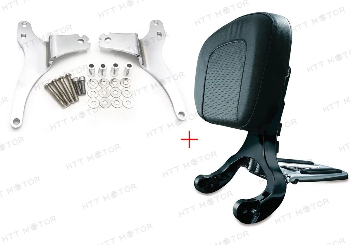 Low Mount Bracket & Backrest for Harley Road Glide Road King Street Glide (1997–2008)