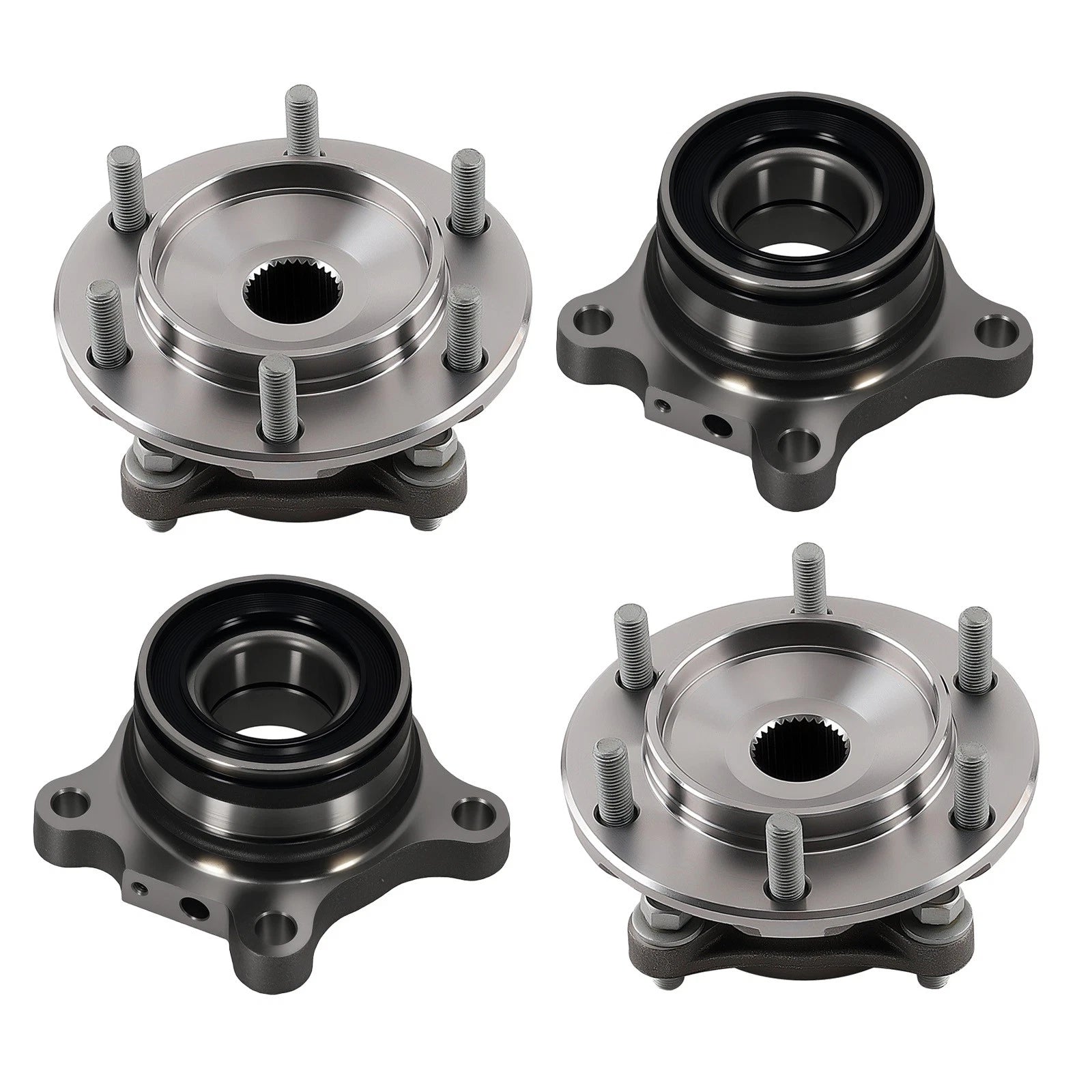 Set of 2 Wheel Hub Bearings for Lexus GX470 (2003–2009) Front Rear Assembly
