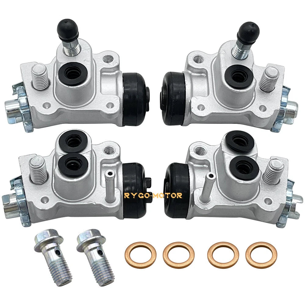 Set of 4 Front Brake Wheel Cylinders for Honda Rancher 350 TRX350TM/TE/FE/FM (2000–2003)