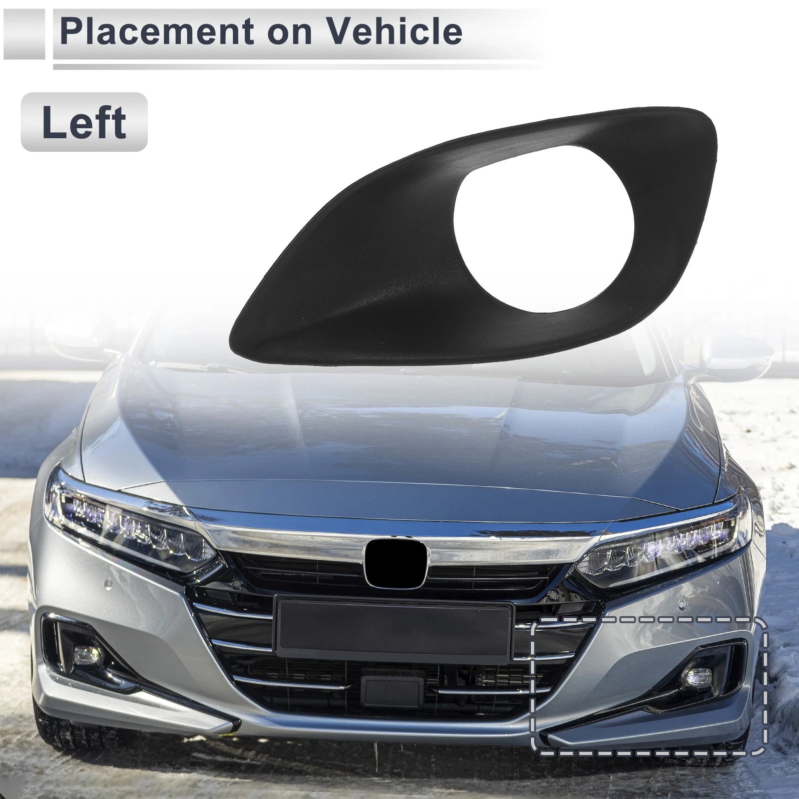 1 Pc Fog Light Grill for Toyota Yaris (2007–2013) No. 521280D090