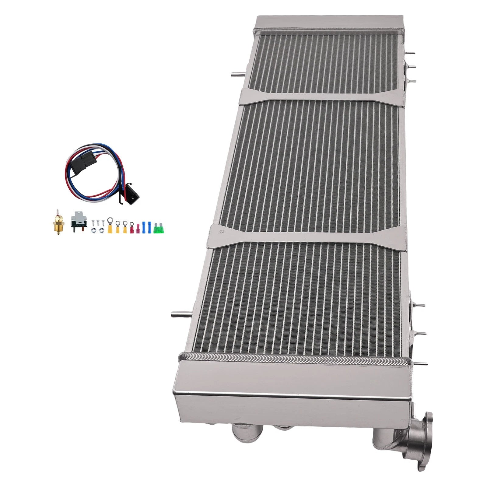 Cooling Radiator Shroud Fan Aluminum for Jeep Cherokee XJ (1991–2001)