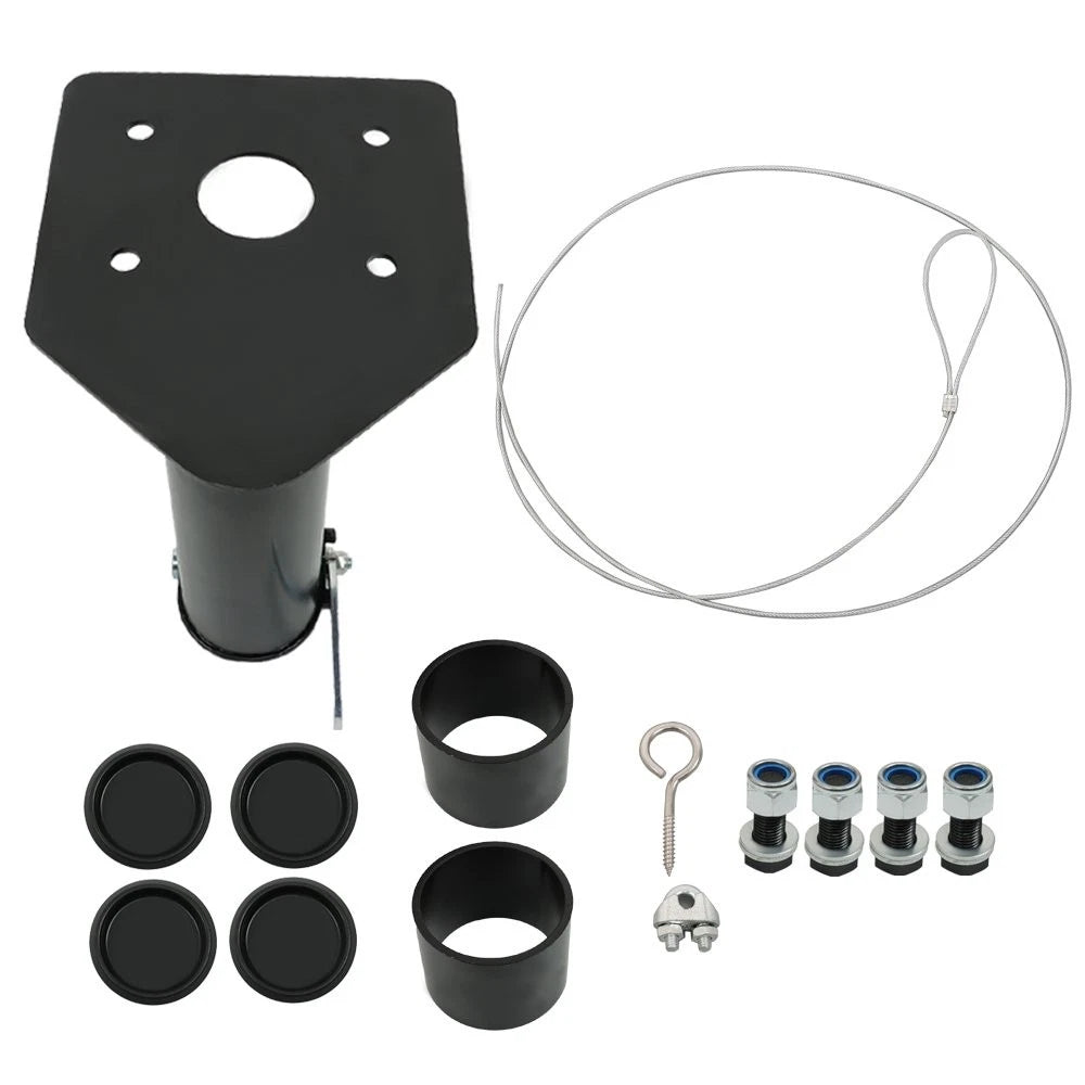 Adjustable 5th Wheel to Gooseneck Adapter Hitch (12" - 17")