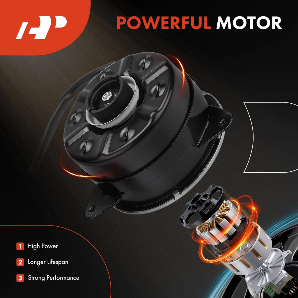 Left Radiator Fan Motor for Honda Pilot, Ridgeline (2009–2015)