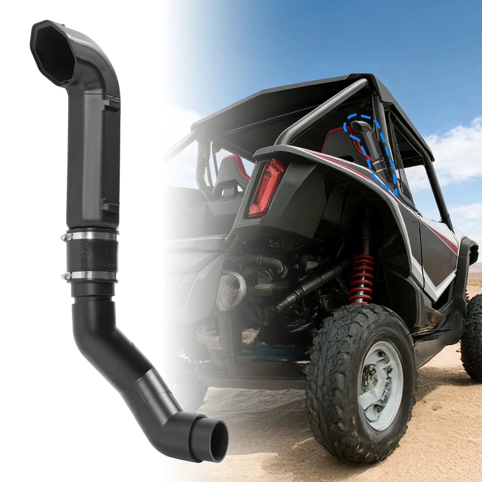 Snorkel Kit for Honda Talon 1000 (2019–2022) Clamp-On with Mounting Hardware