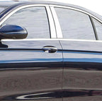 Luxury FX Stainless Steel Pillar Post Trim 4pc for Mercedes E Class (2017–2022)