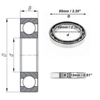 Deep Groove Ball Bearing 60x85x13mm for Scooter Skateboard (P0)