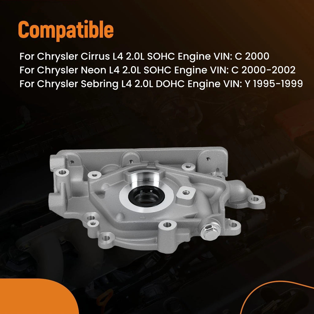 Oil Pump for Chrysler Sebring Dodge Stratus Avenger 2.0L (1995–2000) SKOM190