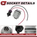 Set of 1 Front Indicator Light Socket Wiring for Audi A4 (1994–2002) No.3B0953123B