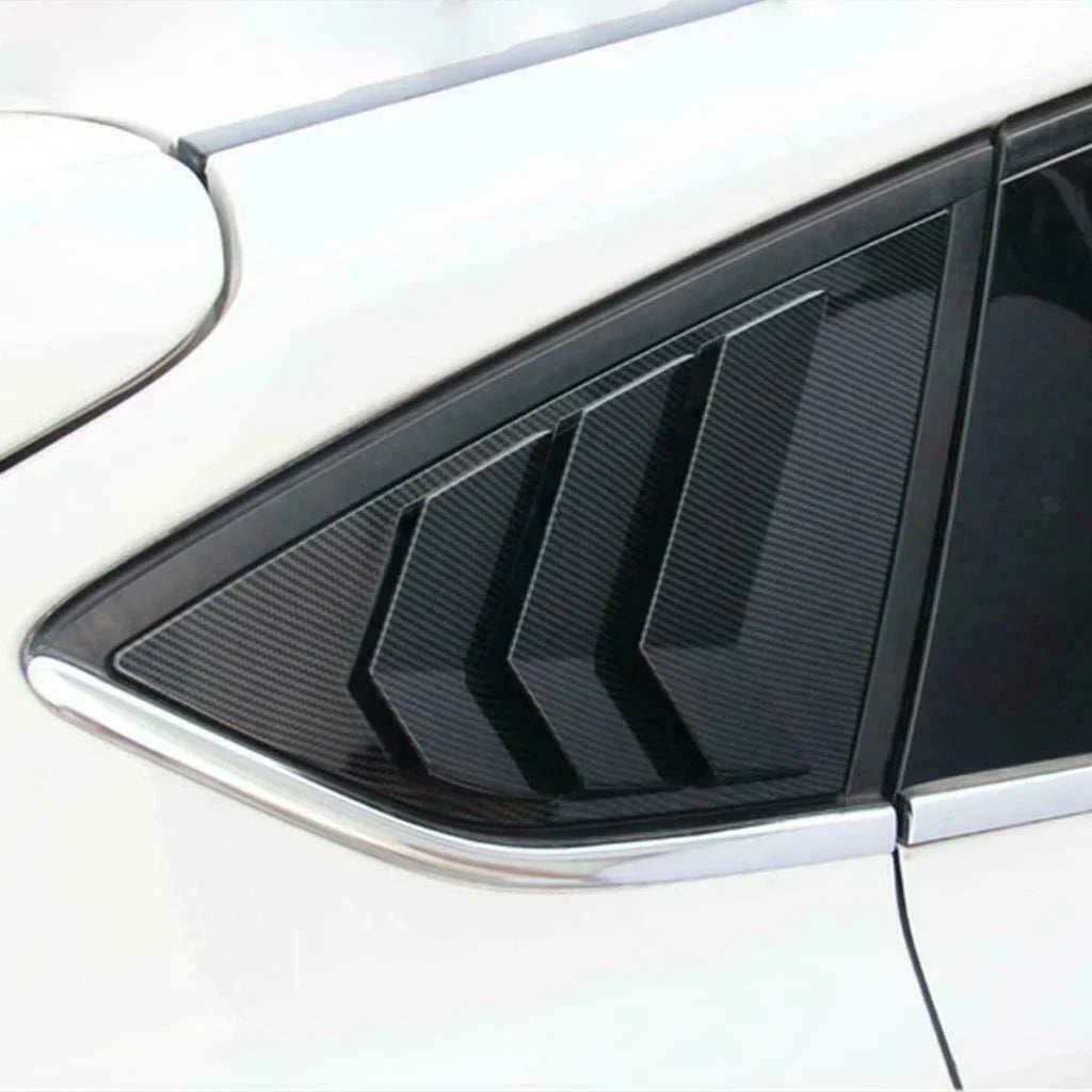 2x Rear Side Window Quarter Louver Cover Trim for Ford Focus ST RS (2012–2018)
