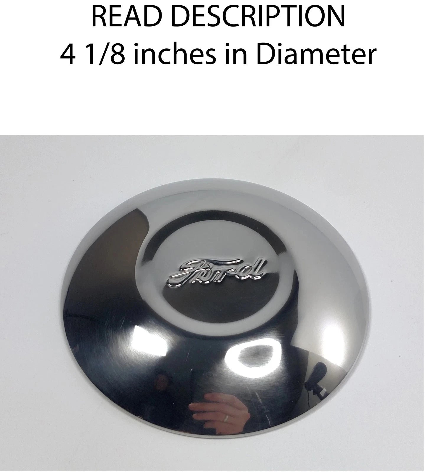 Stainless Steel Script Hubcap Wheel Cap for 1930-1931 Ford Model A