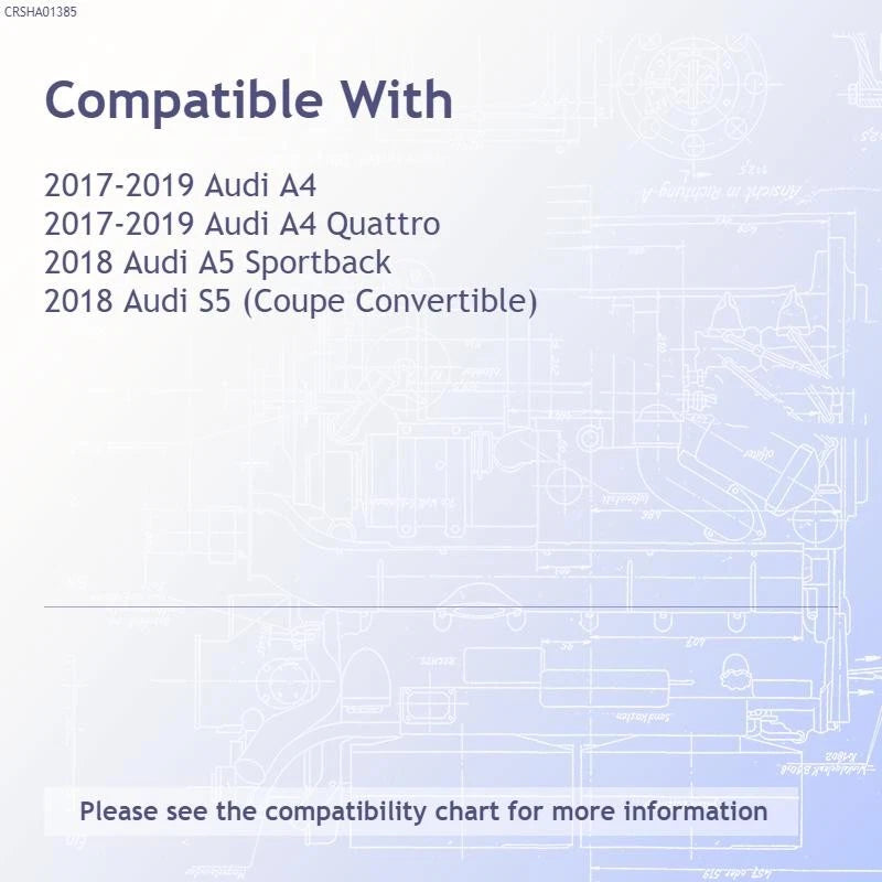 Replacement A/C Condenser for 2017-2019 Audi A4 (Stock Repair)