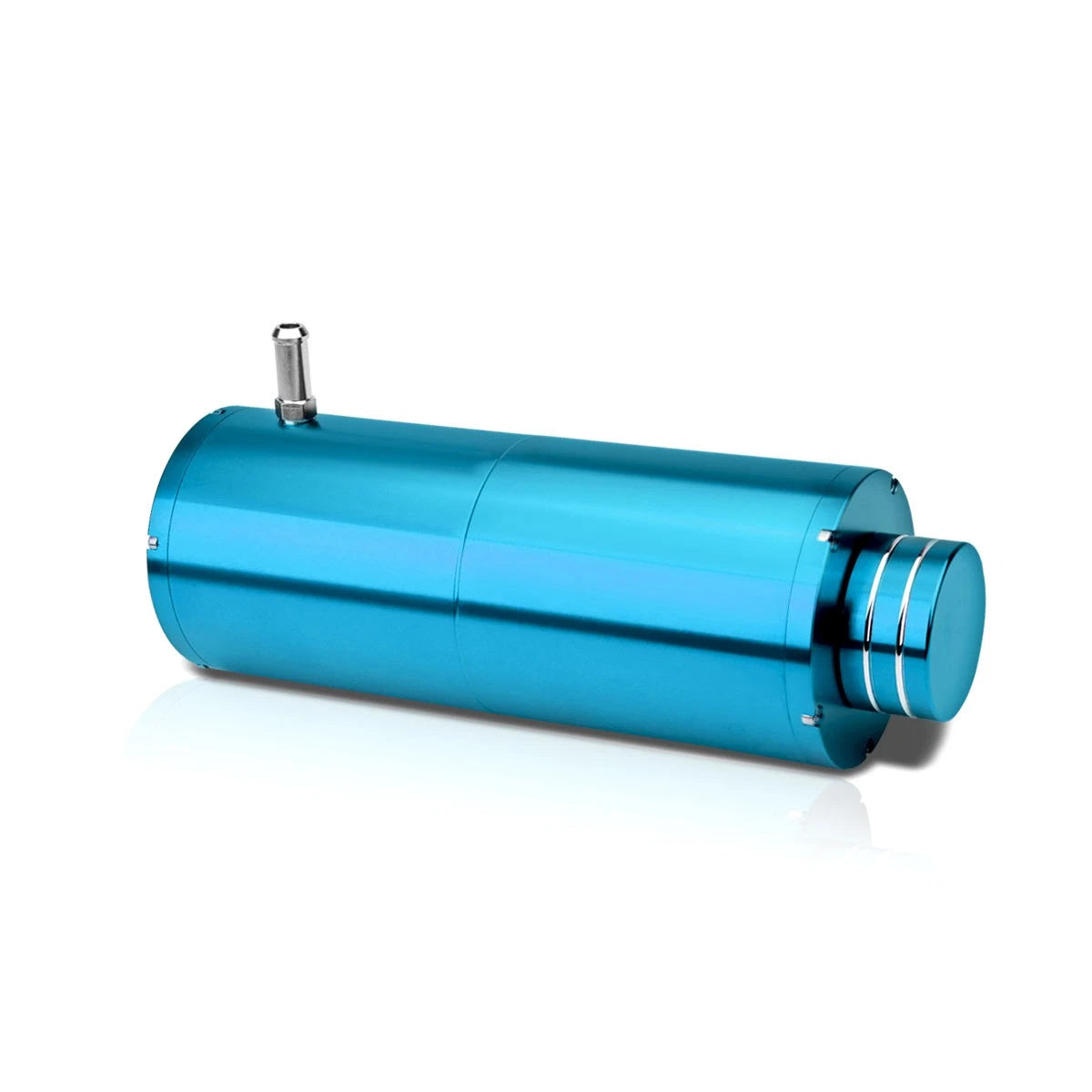 Coolant Recovery Overflow Tank for Universal Vehicles (8.5" x 3", Sky Blue)