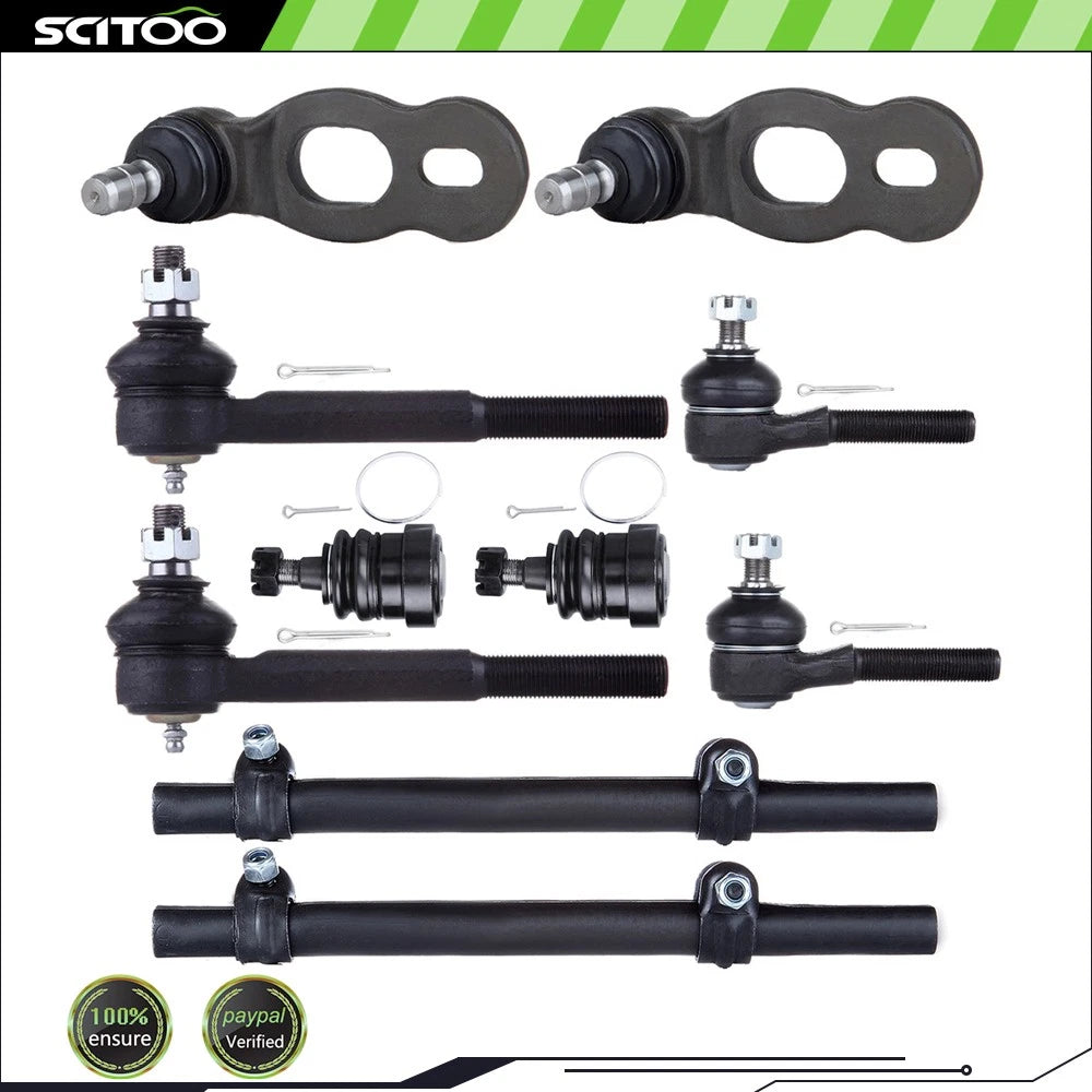 Set of 10 Ball Joints Tie Rod Ends for Lincoln Town Car (1995–2002)