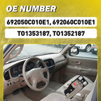 Set of 2 Interior Door Handles Beige for Toyota Tundra (2000–2006)