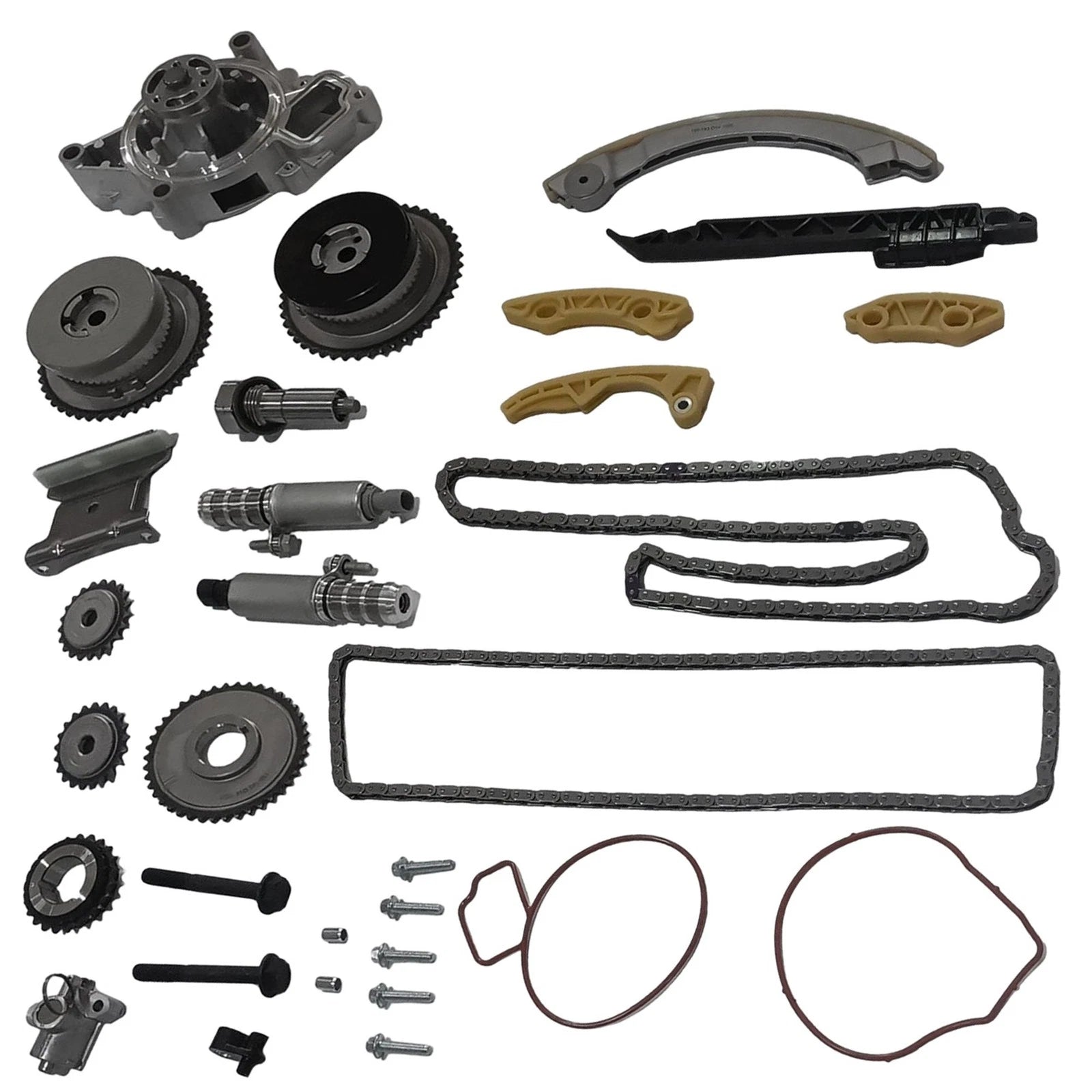Engine Timing Chain Kit with Water Pump for Buick Allure, Chevy Equinox, GMC 2.4L (2005–2010)