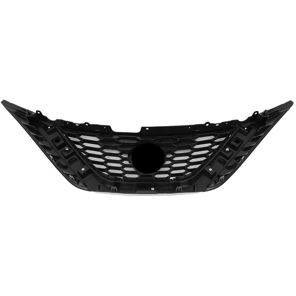 Front Upper Grille Replacement Set for Nissan Sentra (2016–2018) Black Honeycomb