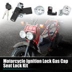 Ignition Switch Fuel Gas Cap Cover Seat Lock w/ Key for Honda NPS50 (2003–2023)