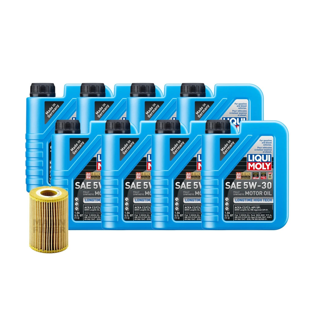 Oil Change Kit for Mercedes OM642 (2006–2011) - 8L Liqui Moly 5W-30, Mann