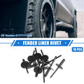 10 Pcs Fender Liner Rivet for BMW X1 (2013–2023) Plastic Black