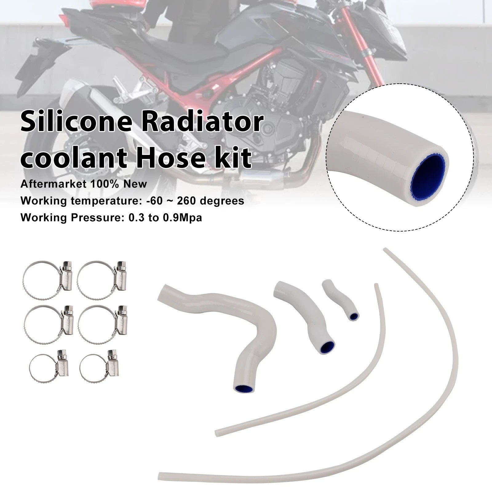 Silicone Radiator Coolant Hose for Honda CB750 Hornet XL750 Transalp (2023–2025)