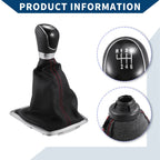 6 Speed Gear Shift Knob with Dust Cover for Ford Focus (2005–2008)