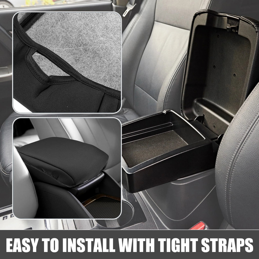 Center Console Armrest Cushion Cover for Toyota 4Runner (2010–2023) Black