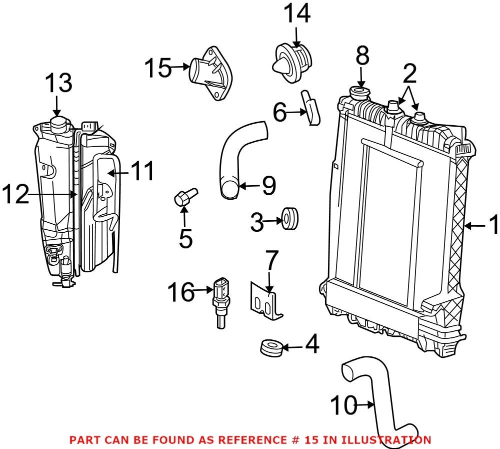 Genuine OEM Engine Coolant Thermostat Housing for Chrysler Dodge Jeep Ram