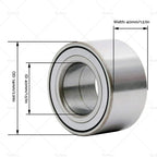 Set of 4 Wheel Bearings for Polaris Ranger 800 900 1000 RZR (2008–2020)