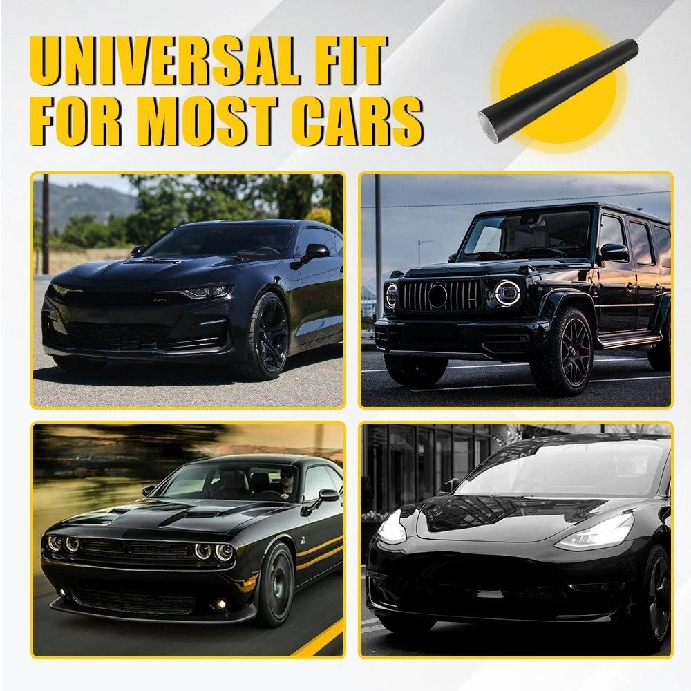 Matte Black Sun Visor Vinyl Decal Strip for Windshield (60"x12")