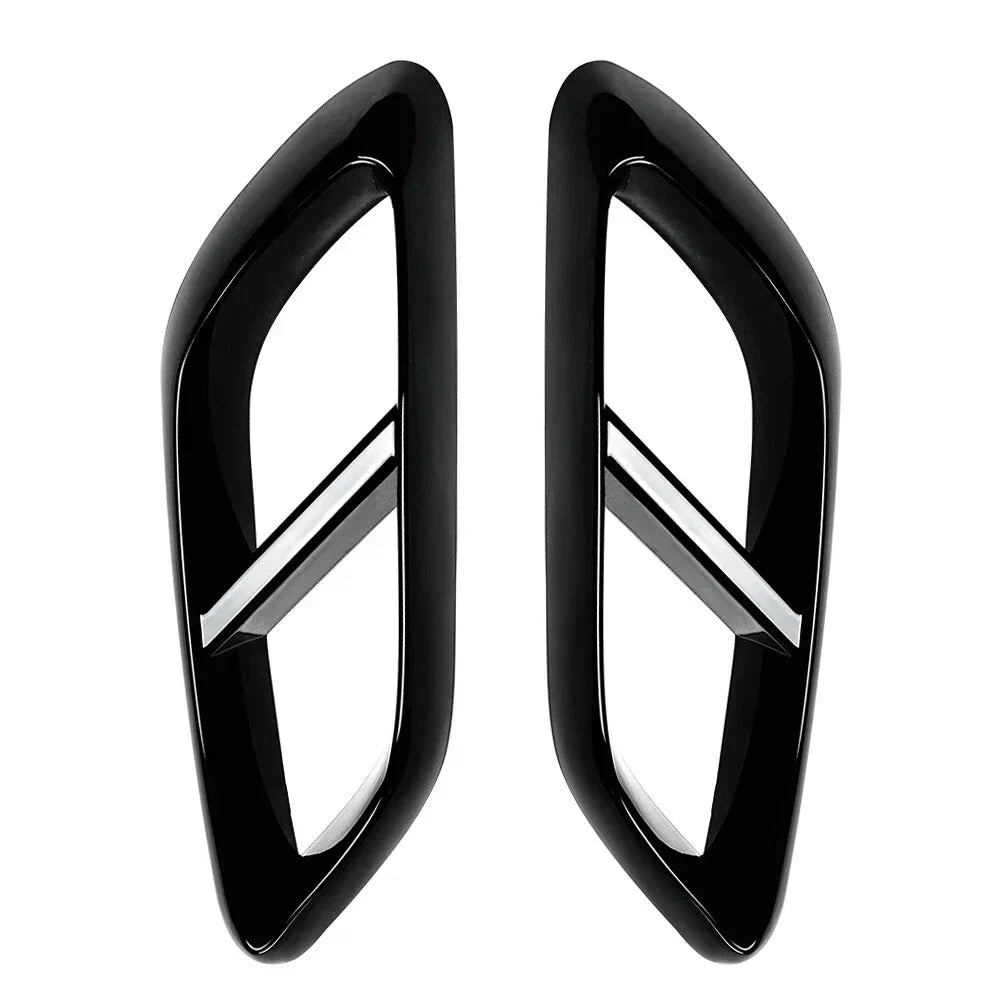 Black Rear Throat Exhaust Pipe Cover Trim for Mercedes Benz E Class (2024+)