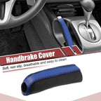 Faux Leather Handbrake Cover for Ford Mustang (2015–2021) Black Blue