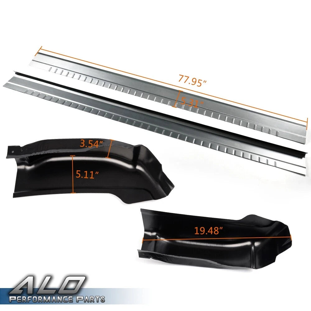 Rocker Panels & Cab Corners for Chevy Silverado GMC Sierra Extended Cab