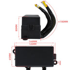 12V Pre-Wired Fuse Relay Box w/ 4 x 40A Relays & 12 Fuses for Car Marine Boat