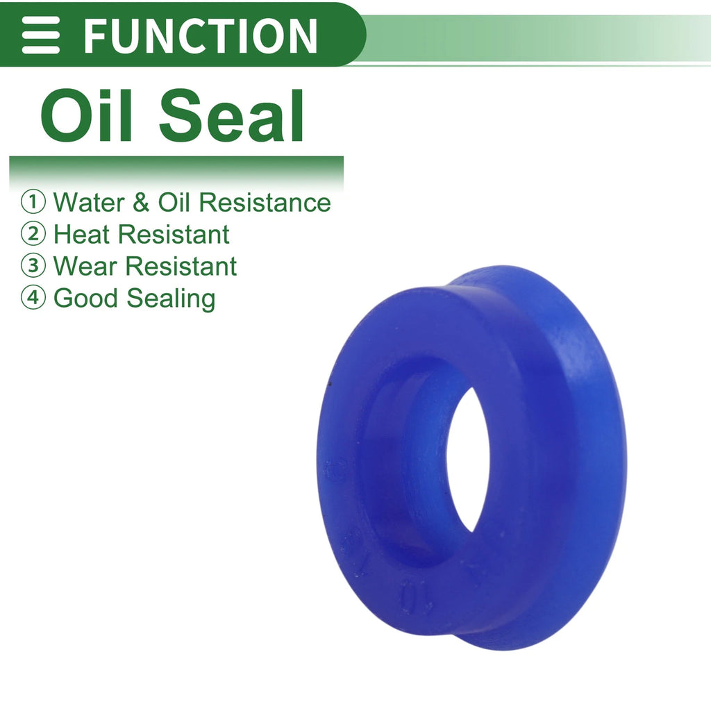 Set of 10 Oil Seal Ring 10x18x6mm for Rotary Shaft (High Pressure)