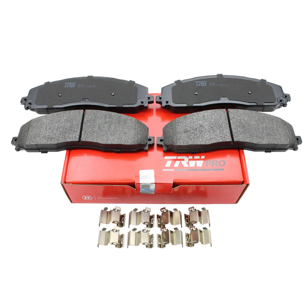 Set of 4 TRW Pro Metallic Slotted Brake Pads for Ford F-250 F-350 (1999–2023)