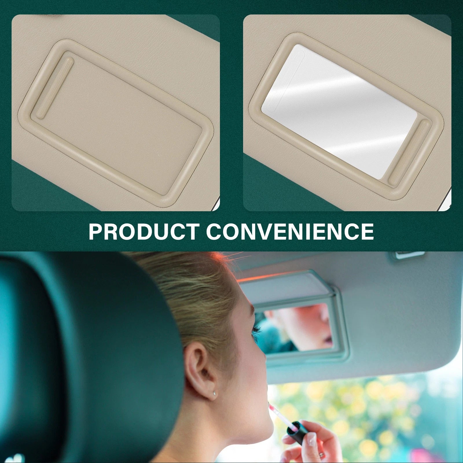 Sun Visor for Toyota Highlander (2004–2007) Driver LH Tan W/O Lamp