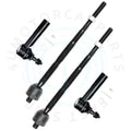 Set of 4 Front Inner Outer Tie Rod Ends for Chevrolet Equinox GMC Terrain (2010–2017)