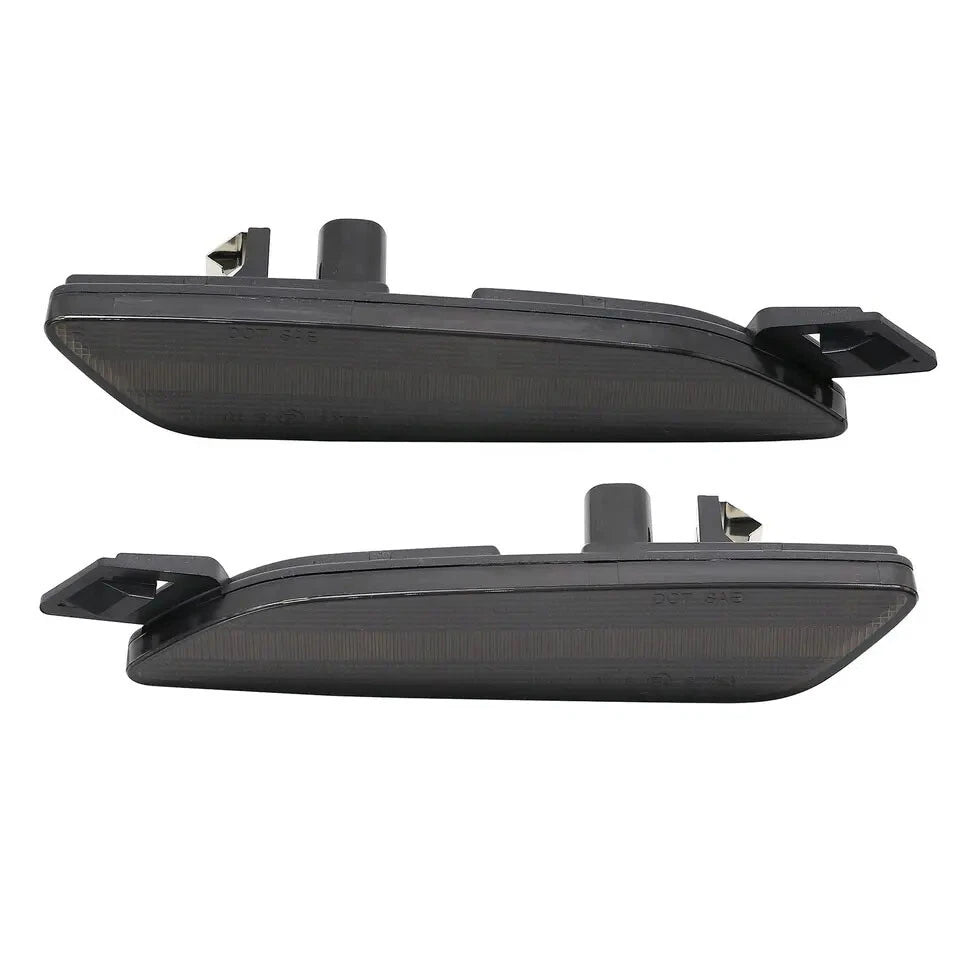 2X Smoked LED Amber Front Side Marker Light for Porsche Panamera 970.2 (2014–2016)