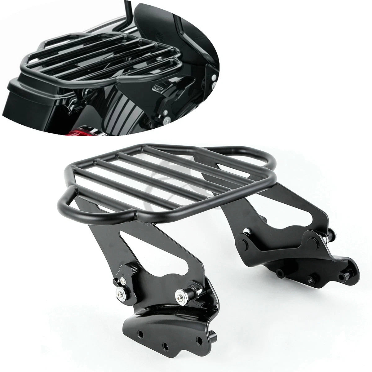 Luggage Rack & 4 Point Docking Hardware for Harley Road Street Glide (2009–2013)