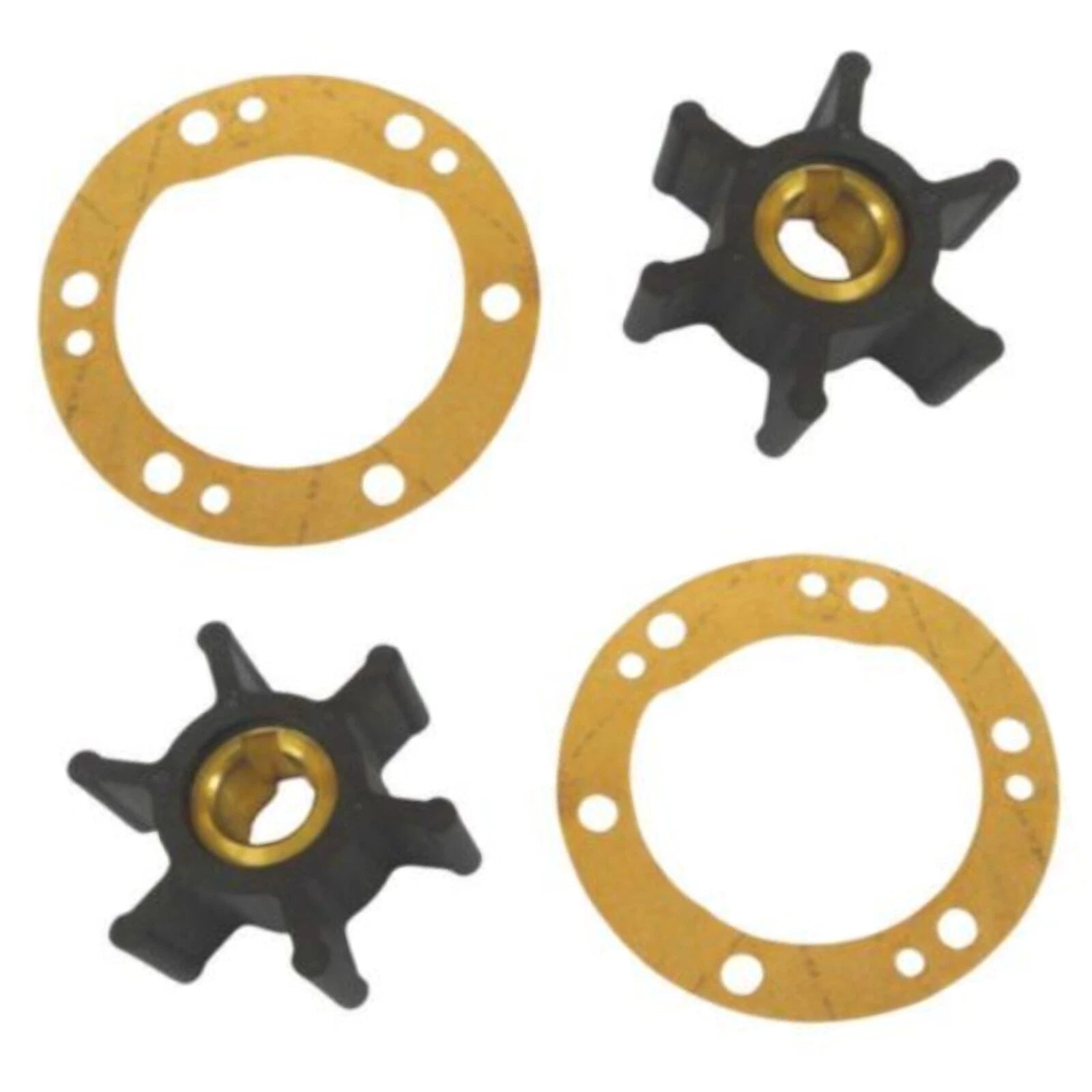 2X Impeller Kit for Yanmar 2GM20F 3GM30F 3HM 3HMF 3HM35 3HM35UF 128296-42070