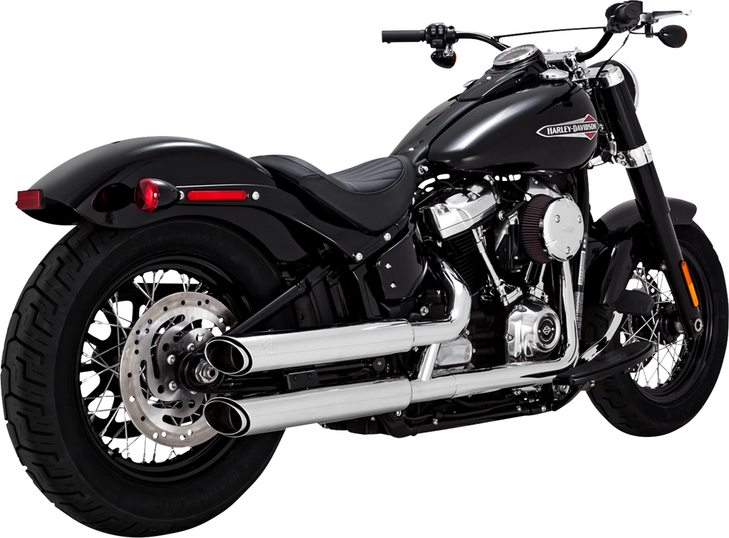 Vance & Hines 3" Twin Slash Slip-On Muffler Chrome 16376 for Harley Softail (2018–2025)