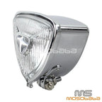 Chrome Triangle Retro Headlight for Harley Street Glide (2014-2023)