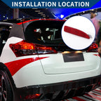 Rear Right Bumper Reflector No. 52163WB002 for Toyota Prius (2019–2022) Red