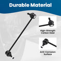 Set of 4 Front Suspension Sway Bar Links w/ Bushings for Ford Escape (2005–2012)