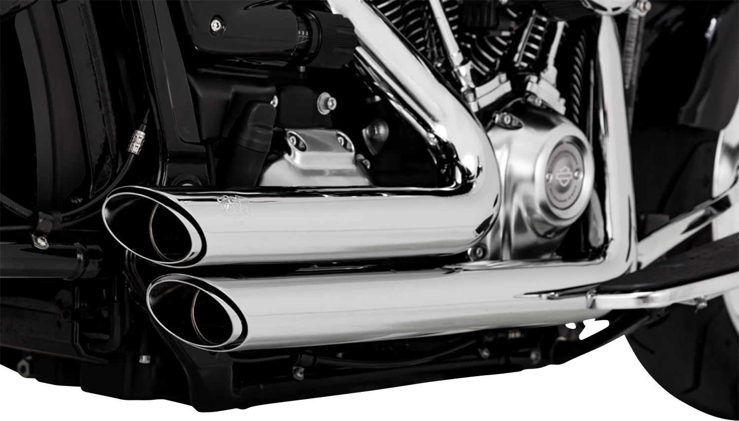 Vance & Hines Shortshots Chrome Exhaust for Harley Softail (2018–2024)